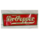 SST EMB. DR. PEPPER SIGN W/ GREEN FRAME