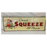 SST EMB. SQUEEZE DRINK SIGN W/ CHILDREN