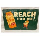 1953 SST EMB. COBLE MILK REACH ME SIGN