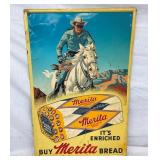 1952 SST MERITA BREAD LONE RANGER SIGN