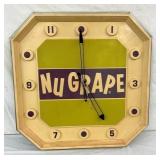 UNUSUAL NU GRAPE PLASTIC DEALER CLOCK