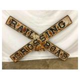 SIDE 2 VIEW RR CROSSING SIGN