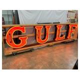CRATED GULF NEON SIGN