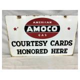 DSP AMOCO COURTESY CARDS SIGN