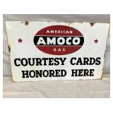 SIDE 2 VIEW AMOCO CARDS SIGN