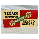 1947 SST TEXACO MOTOR OIL SIGN