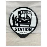 SIDE 2 VIEW BUS STATION SIGN