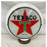 16" TEXACO MILK GLASS PUMP GLOBE