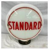 STANDARD GLOBE W/MILK GLASS BODY