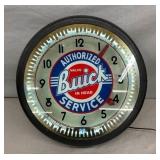 21" BUICK DEALER NEON PINWHEEL CLOCK