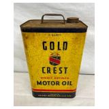 10 QTS. GOLD CHEST MOTOR OIL CAN