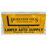 EMB. SST PURETEST OILS SIGN