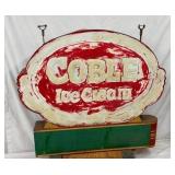 SST EMB. COBLE CAN SIGN W/ BRACKET