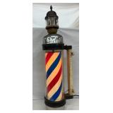 EARLY CANDY CANE BARER POLE W/ TOPPER