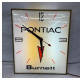 EARLYPONTIAC BURNETT DEALER CLOCK