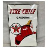 PORC. 1954 TEXACO FIRE CHIEF PUMP PLATE