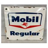 PORC. MOBIL REGULAR PUMP PLATE W/PEGASUS