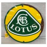 PORC. LOTUS ROUND SIGN 12"