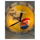 PEPSI CLOCK W/ CAP
