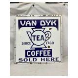 SSP VAN DYK TEA COFFEE DEALER SIGN