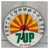 12" 7UP THE UNCOLA ROUND THERM.