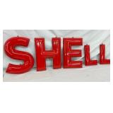 NOS SHELL LETTERS 9IN-13 1/2IN