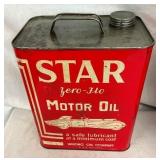 2G. STAR MOTOR OIL CAN W/ CAR