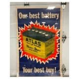 1965 ATLAS BATTERIES PAPER AdV.
