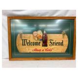 FRAMED EMB. COKE CB
