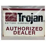 SST TROJAN BATTERY DEALER SIGN
