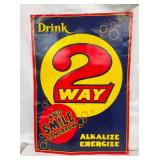 SST EMB. 2 WAY SODA SIGN