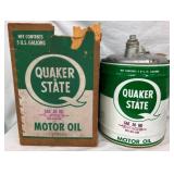 QUAKER STATE CAN W/ ORIG. BOX