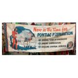 EARLY PONTIAC SERVICE DEALER BANNER