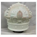 ORIG. MILKGLASS CROWN GLOBE