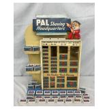 PAL SHAVING BLADES STORE WOODEN DISPLAY