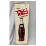RARE VERTICAL TAB SIGN W/ BOTTLE