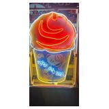ORIG. PEPSI SNOWBALL SIGN W/ NEON