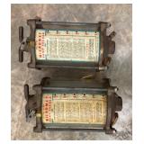 PAIR OF NO. 6 MICROMET PUMP FEEDERS