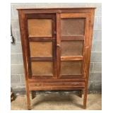 EARLY 6 TIN PIE SAFE W/ DRAWER