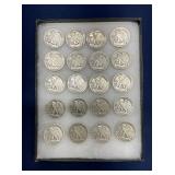 (20) 1951-63 SILVER FRANKLIN HALVES