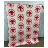 NICE EARLY HANDMADE QUILT