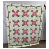 NICE EARLY HANDMADE QUILT