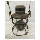 SOUTHERN RR LANTERN ETCHED GLOBE