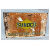 SST SUNOCO SIGN 17X11 PATINA
