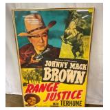 JOHNNY MACK BROWN MOVIE POSTER 28X40