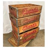 32 OZ FRANKS QUALITY WOODEN CRATES