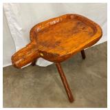 PRIM. WOODEN FOLK ART SYRUP BENCH