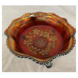 BUTTERFLY AND BLACKBERRY CARNIVAL BOWL