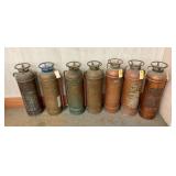 COLLECTION COPPER AND BRASS EXTINGISHER