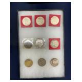 1922-23 PEACE SILVER $, MECURY DIME